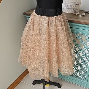 Gold Tulle Skirt Small/Medium